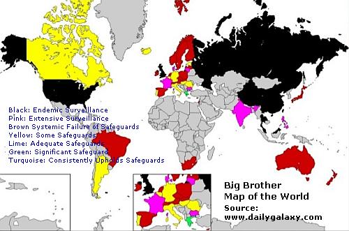 Big Brother Map of the World