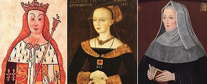 Anne Neville, Elizabeth Woodville and Margaret Beaufort