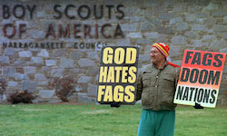 God hates fags billboard