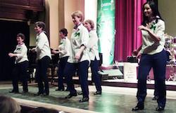 The Division Belles - Caroline and Hazel Blears demonstrate energy wasting to MPs.